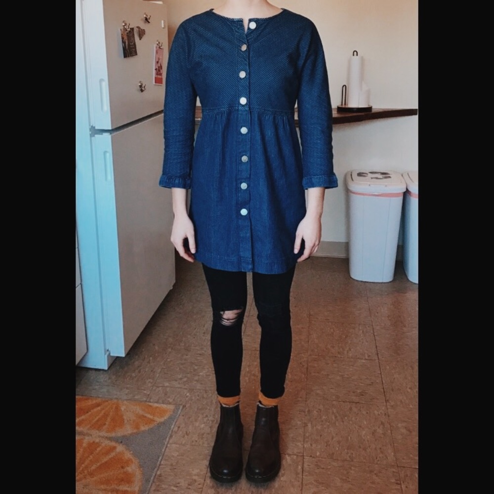 DENIM MINI DRESS